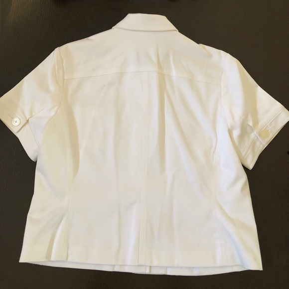 Chaps white short sleeved jacket, XL - Picture 2 of 5